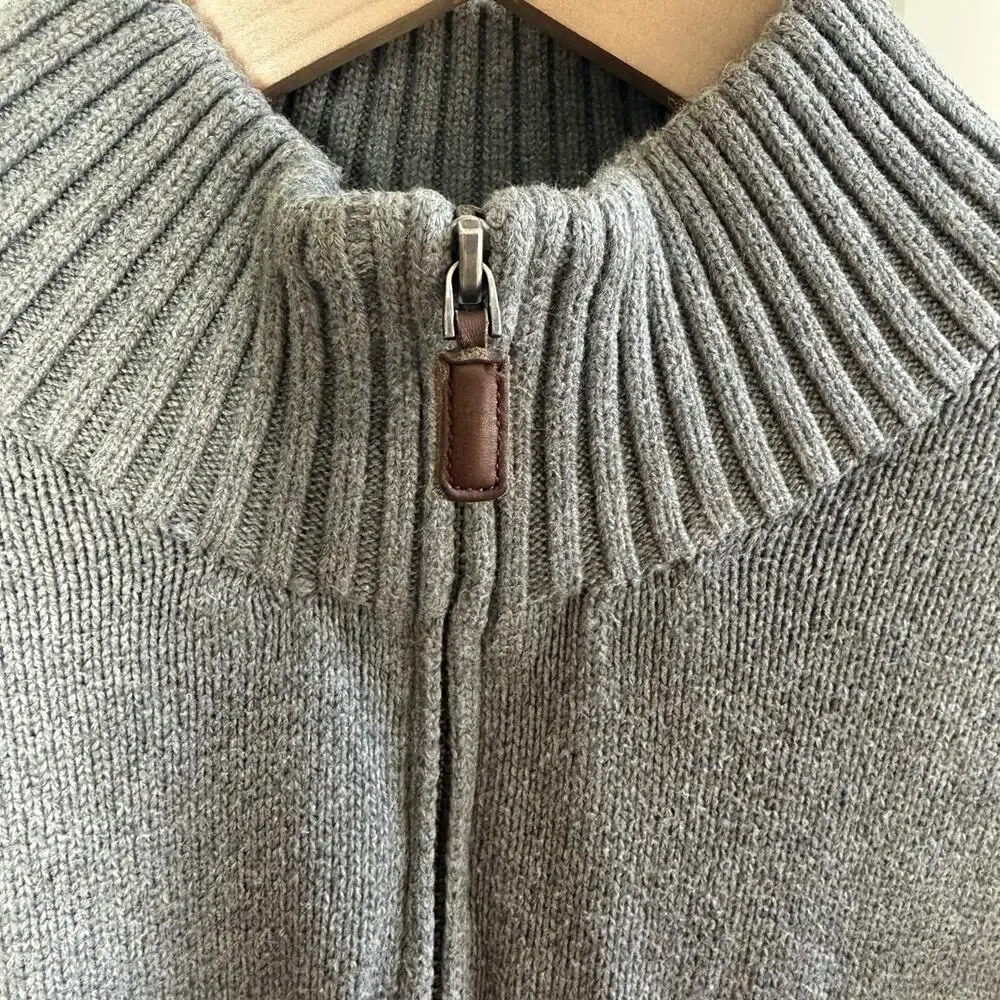 Polo Ralph Lauren Men's Gray Quarter Zip Pullover Sweater Size XXL